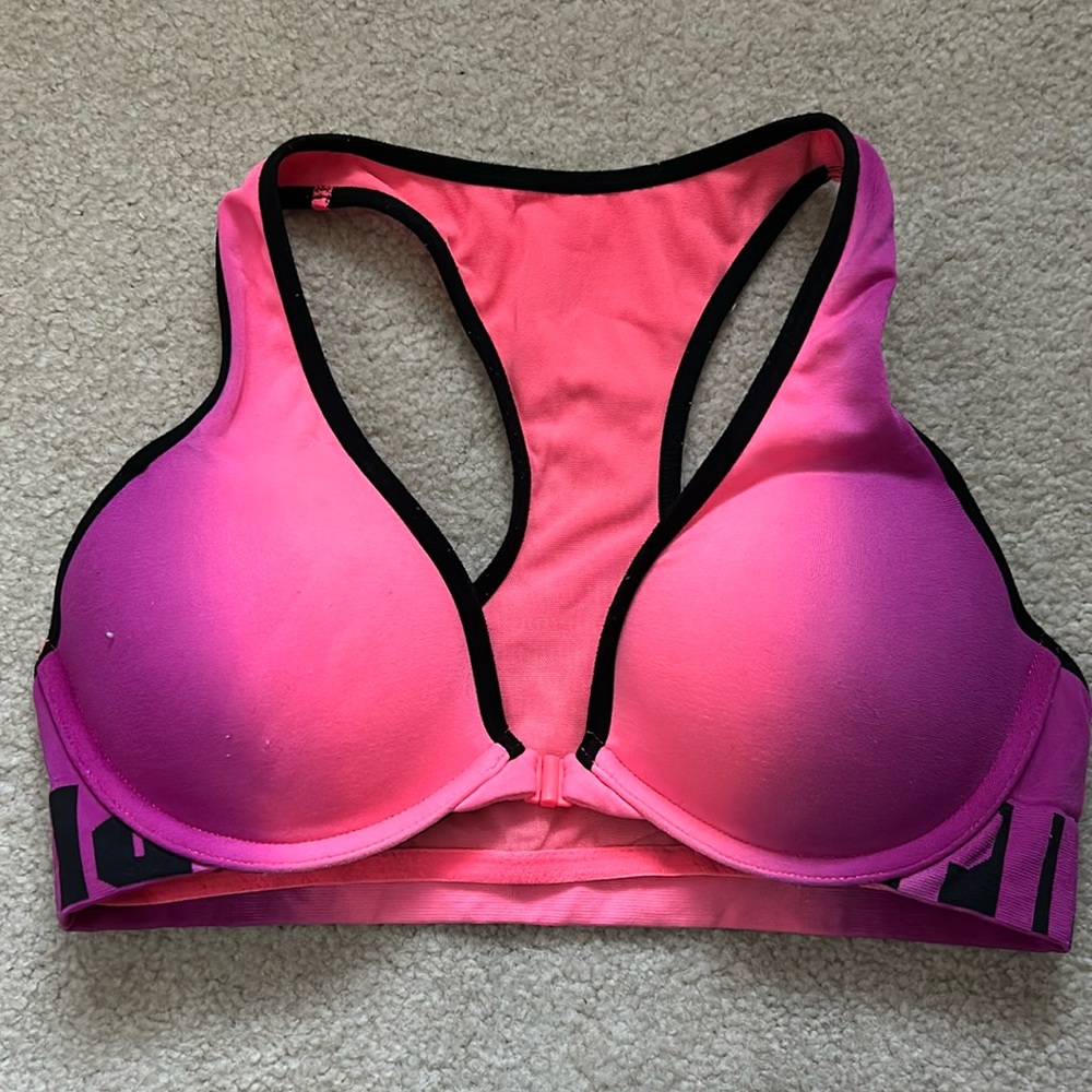 VS PINK Cool and Comfy Push Up Sports Bra